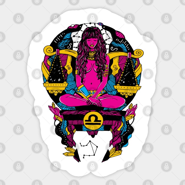 CMYK Libra Beauty Sticker by kenallouis